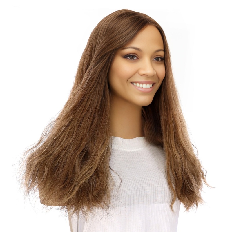 20″ Princess Silk Top Wig Light Brown Babylight Wavy Zig Zag Lace Front