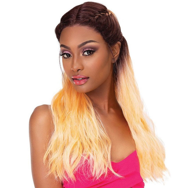 Janet Collection Braided Extended Part Swiss Lace Wig – SUNSHINE WHITEGREY