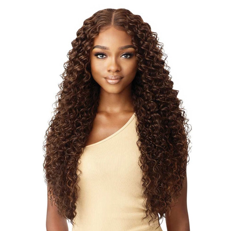 Outre 360 Frontal Lace 100% Human Hair Blend 13X6 HD Lace Front Wig – KAYREENA 1