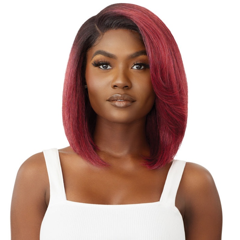 Outre SleekLay Glueless Deep C-Part HD Lace Front Wig – RUDY 1