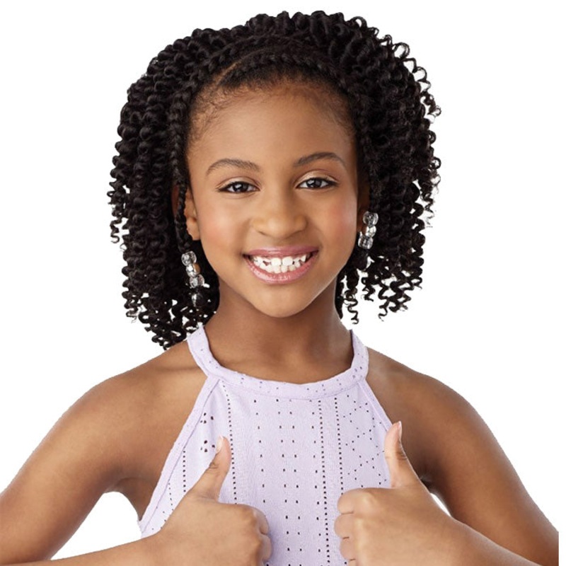 Sensationnel Kids Braids Lulu Mini Pre-looped Crochet Braids – 2X WAND TWIST 7 1