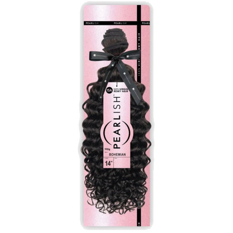 Sensationnel Pearlish 100% Virgin Remy Human Hair Weave – BOHEMIAN 10 NATURAL