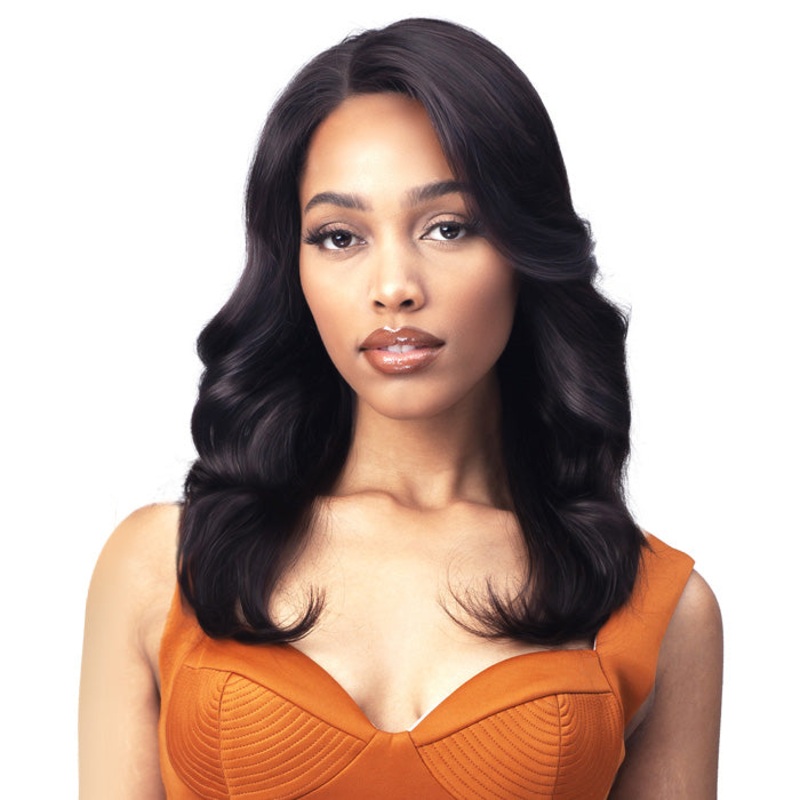 Bobbi Boss Unprocessed Human Hair 5″ DEEP Part Lace Wig MHLF542 TALIA NATURAL