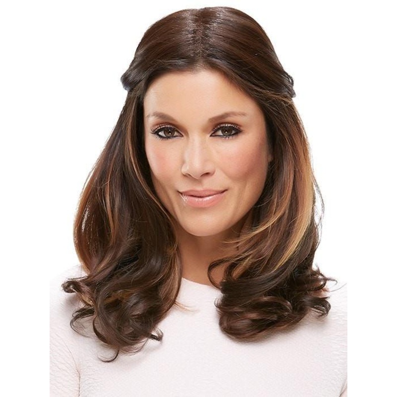 easiPart HD XL 18″ | HF Synthetic Hair Topper (Mono Top) 1B