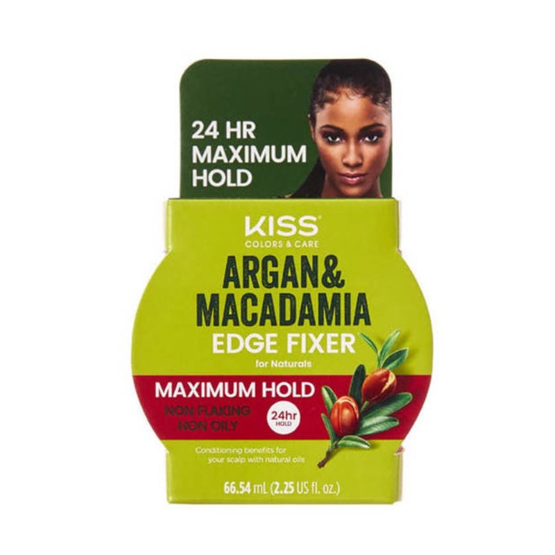 Kiss Argan & Macadamia Edge Fixer Maximum Hold 2.25 oz 2.25oz