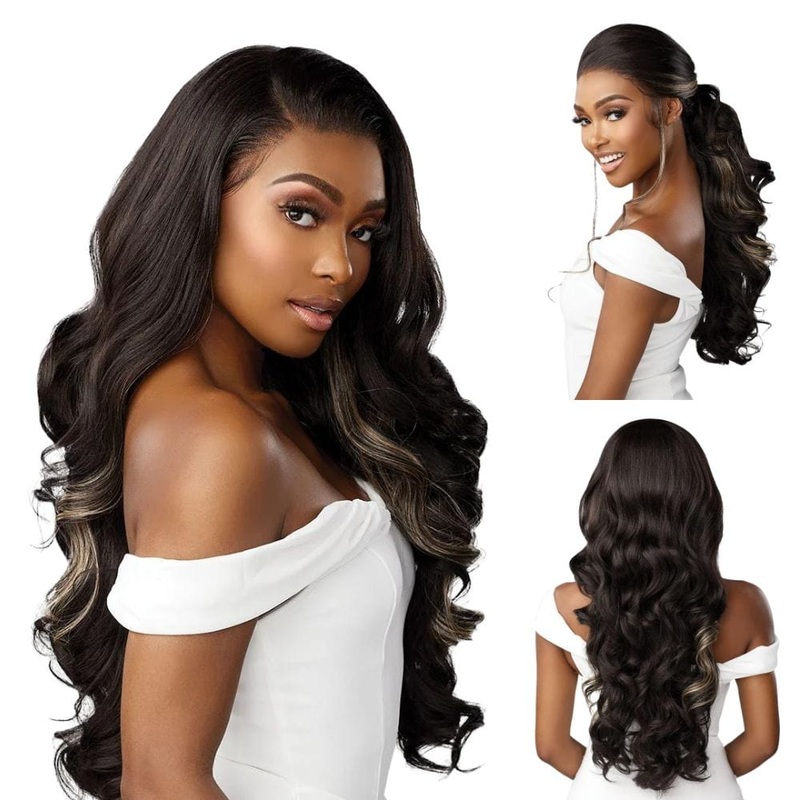 Sensationnel Glueless Bare Luxe Lace Wig – 13×6 Unit 8 1 JET BLACK