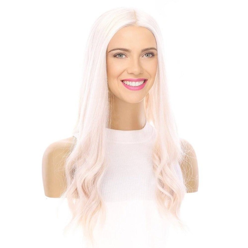 20″ Onyx Silk Top Topper Ice Blonde