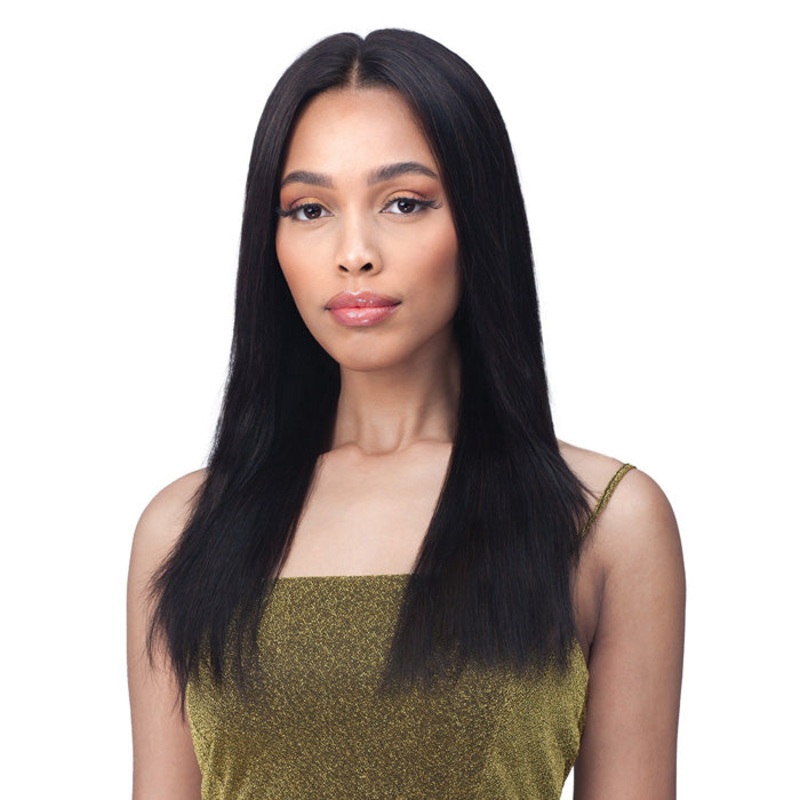 Bobbi Boss 100% Unprocessed Remy HD Lace Bundle Hair Wig -STRAIGHT 20″ NATURAL