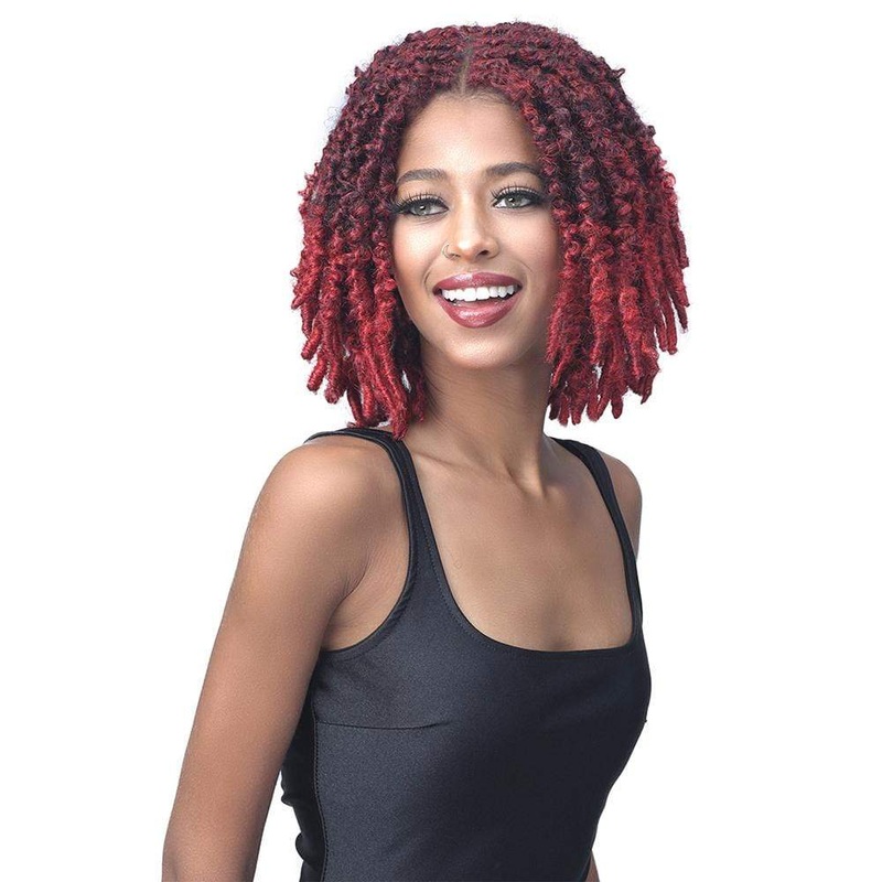 Bobbi Boss 4×4 Free Parting Locs Wig – MLF613 Calif Locs 12″ 1 JET BLACK