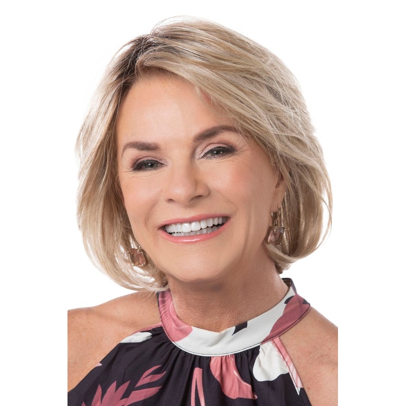 Flattering Large Size Wig by Toni Brattin Brown Blonde