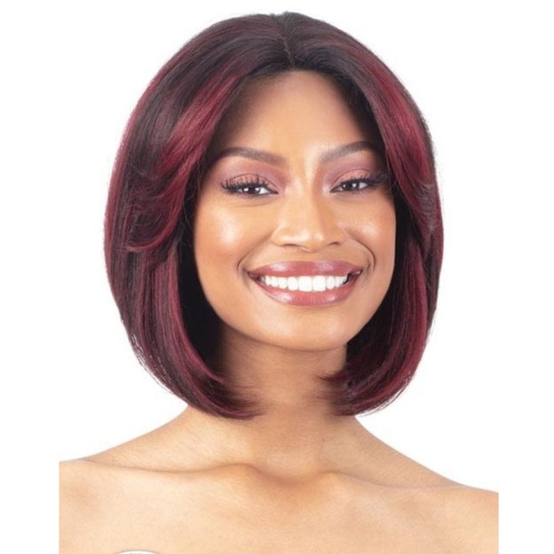 Freetress Equal Synthetic Curtain Bang HD Lace Wig – Danae 1 JET BLACK
