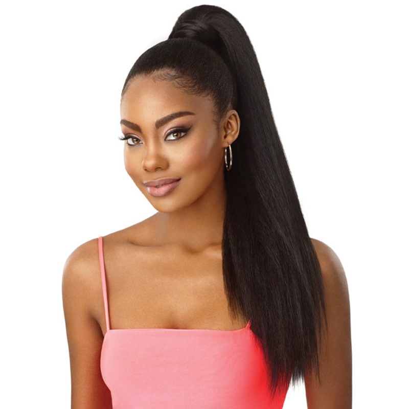 Outre Pretty Quick Pony Wrap Around Ponytail – KINKY STRAIGHT 28″ 1