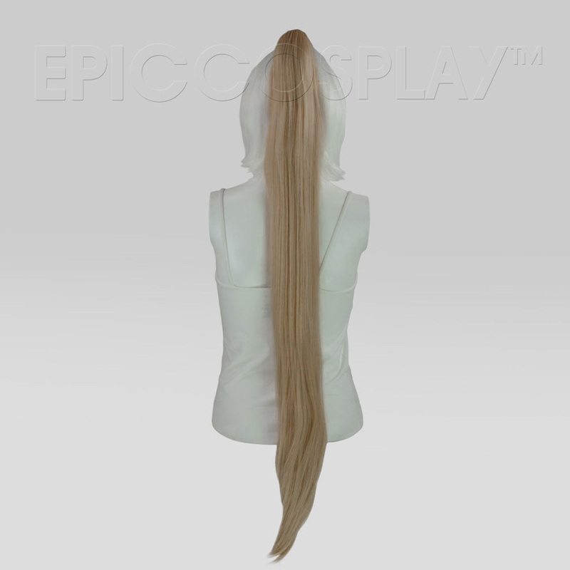 35″ Strawberry Blonde Straight Ponytail Clipon