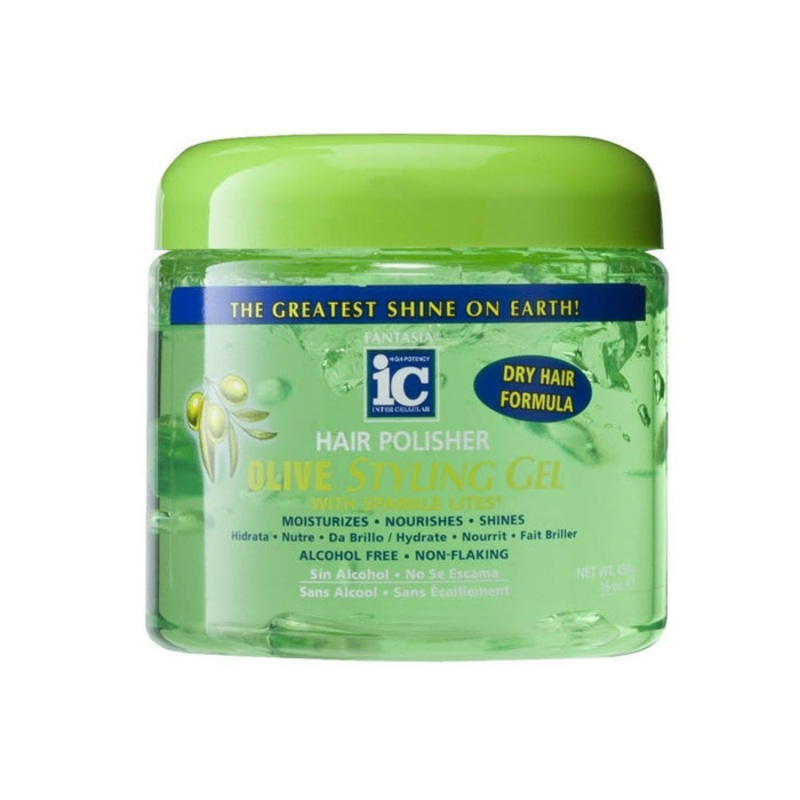 IC Fantasia Hair Polisher Olive Styling Gel 16 oz 16 oz